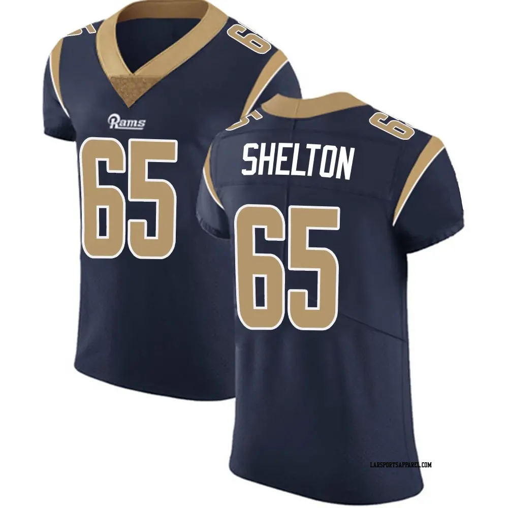 Elite Navy Men's Coleman Shelton Los Angeles Rams Team Color Vapor Untouchable Jersey