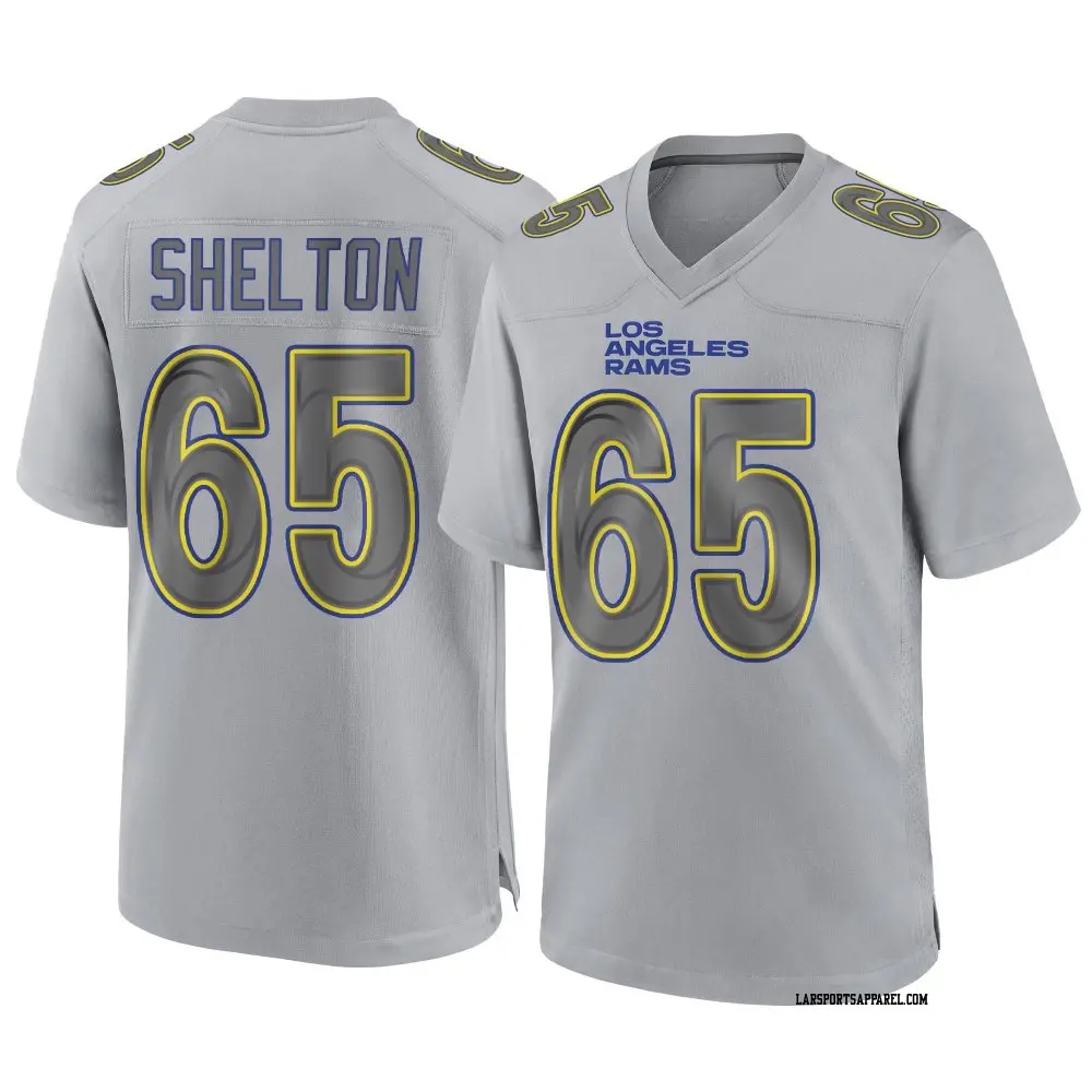 Game Gray Youth Coleman Shelton Los Angeles Rams Atmosphere Fashion Jersey