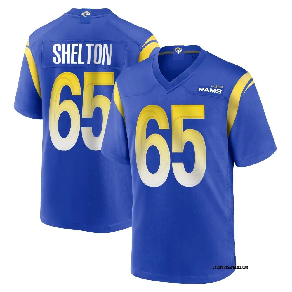 Game Royal Men's Coleman Shelton Los Angeles Rams Alternate Jersey