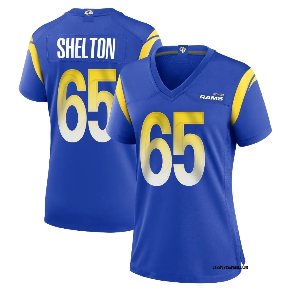 Game Royal Women's Coleman Shelton Los Angeles Rams Alternate Jersey