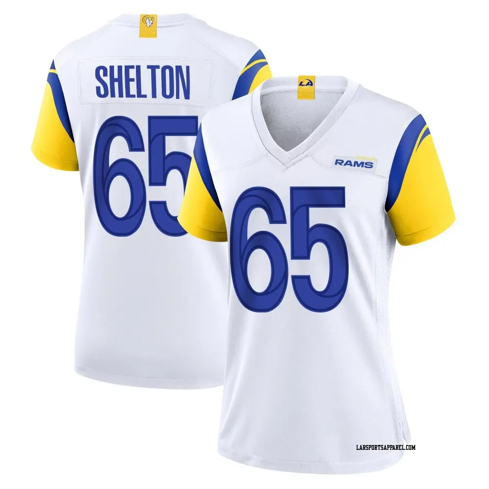 Game White Women's Coleman Shelton Los Angeles Rams Jersey