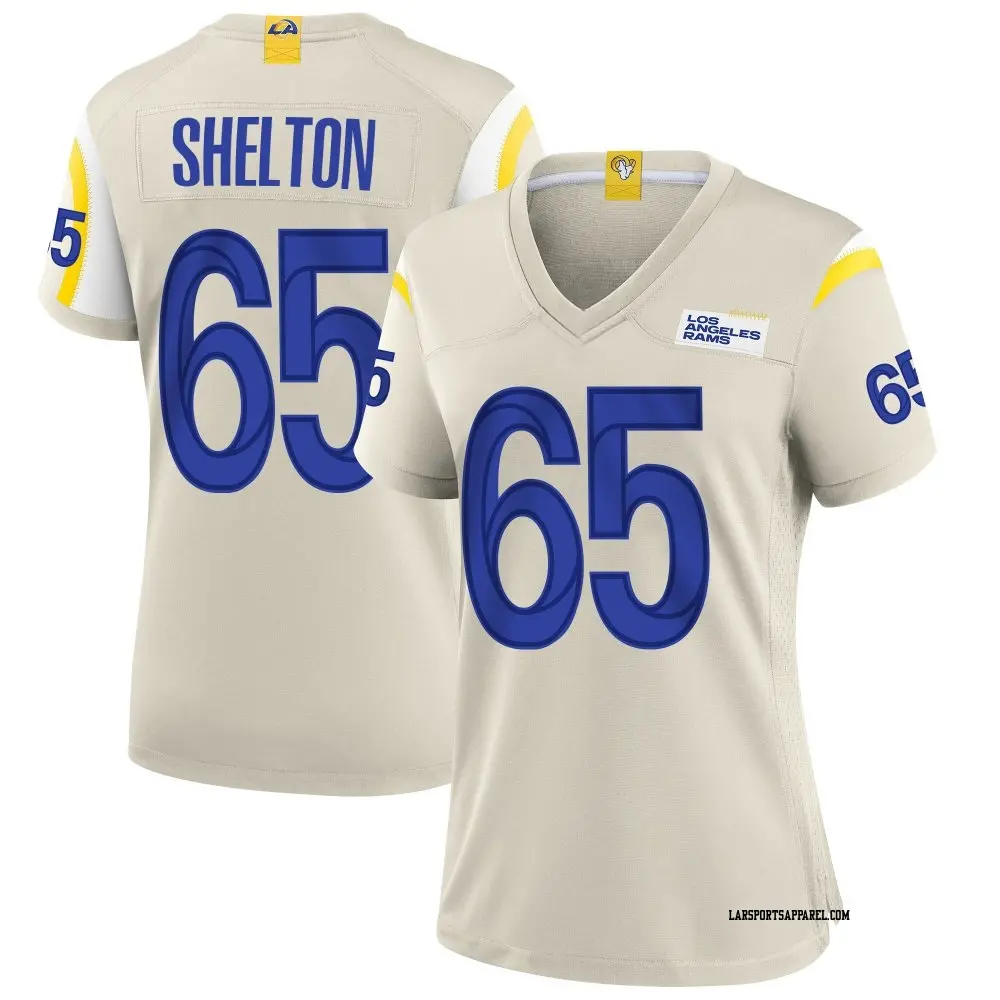 Game Women's Coleman Shelton Los Angeles Rams Bone Jersey