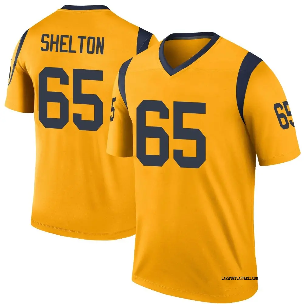 Legend Gold Men's Coleman Shelton Los Angeles Rams Color Rush Jersey