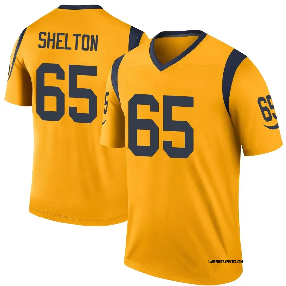 Legend Gold Youth Coleman Shelton Los Angeles Rams Color Rush Jersey