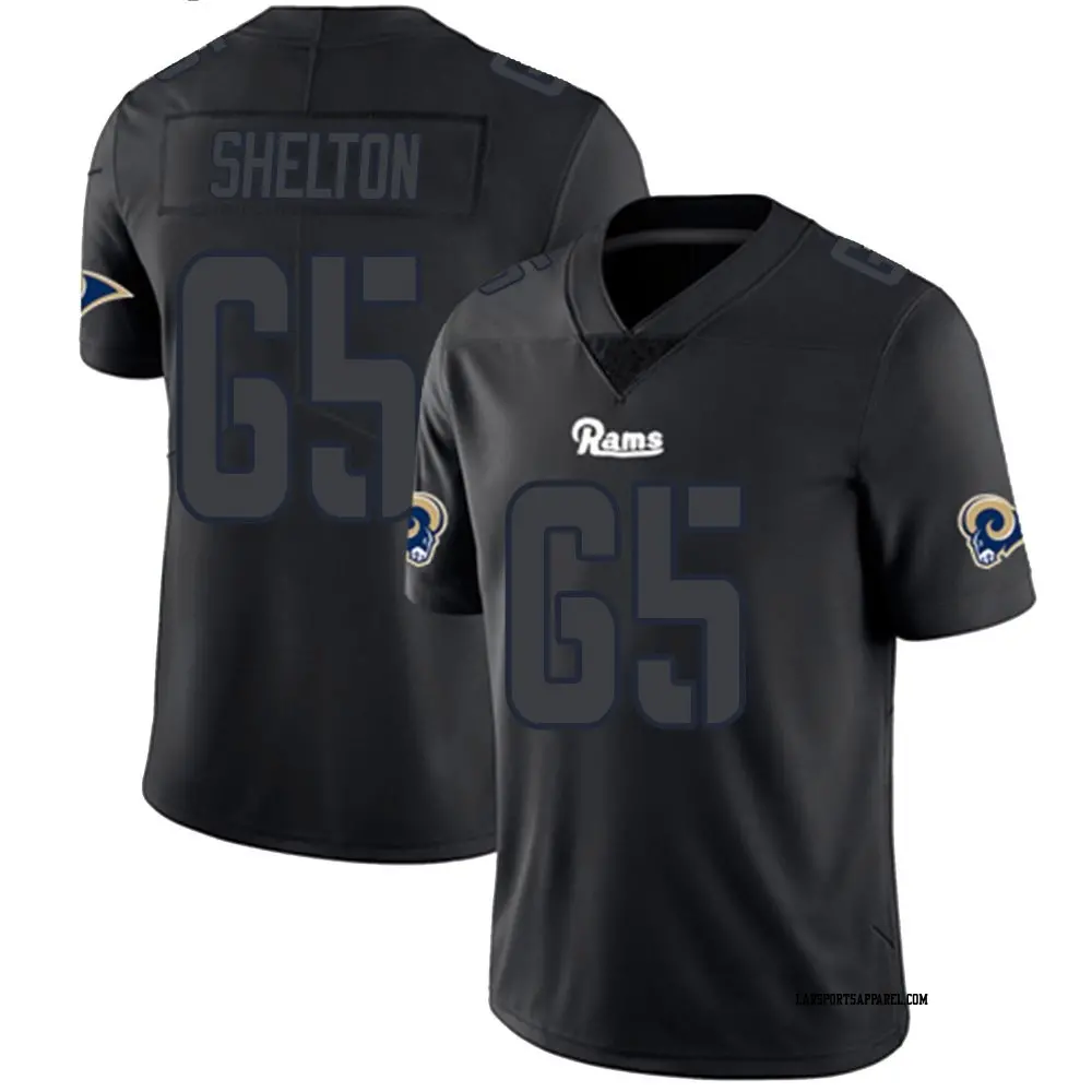 Limited Black Impact Men's Coleman Shelton Los Angeles Rams Jersey