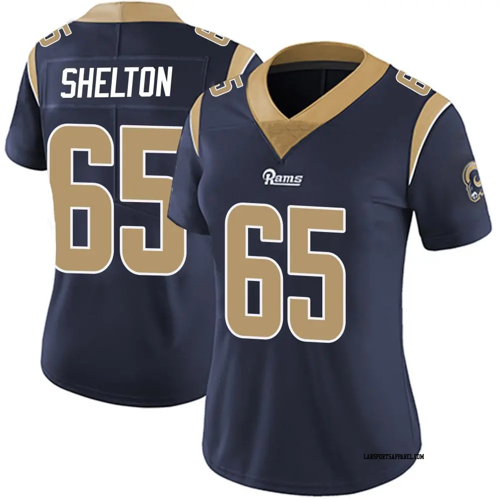Limited Navy Women's Coleman Shelton Los Angeles Rams Team Color Vapor Untouchable Jersey