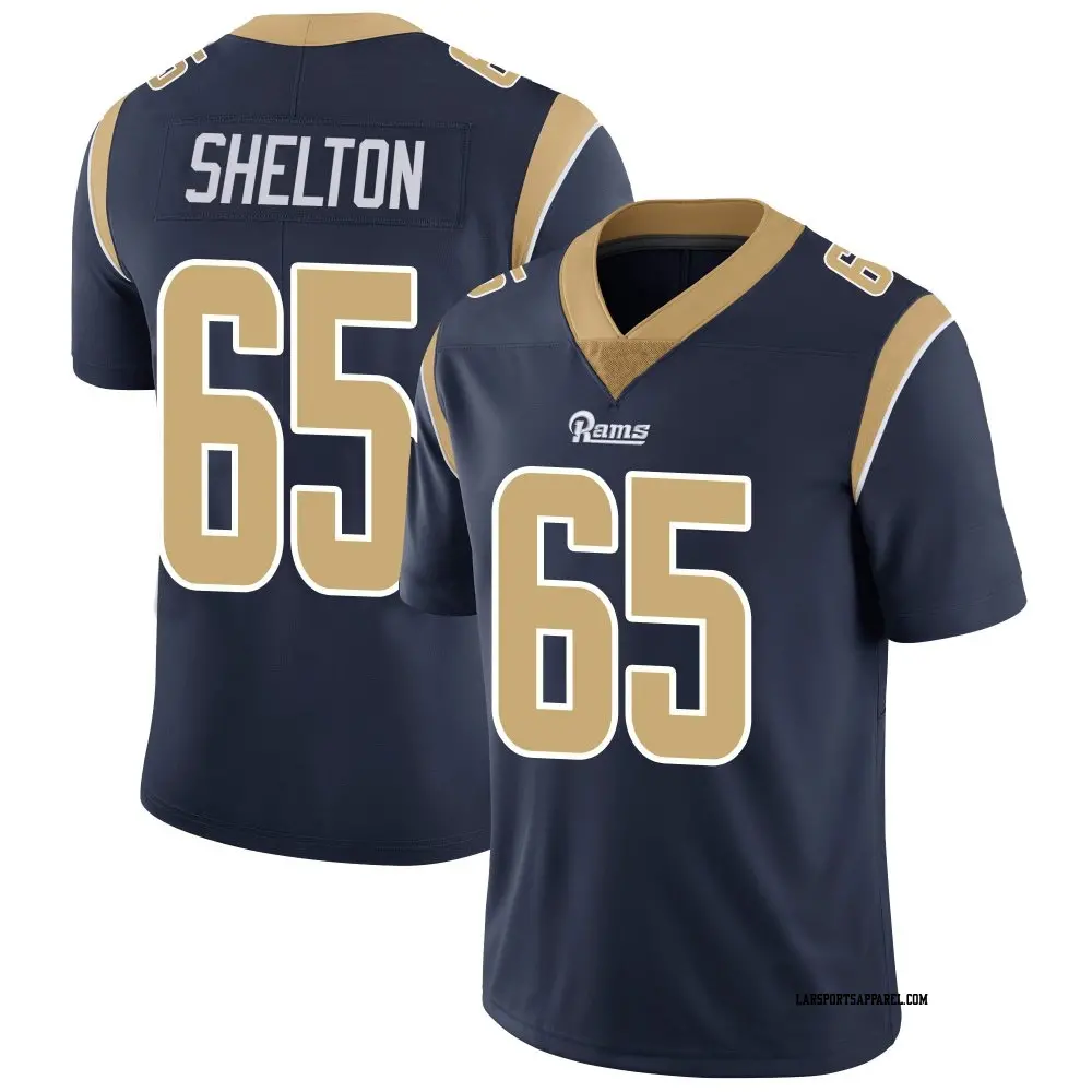 Limited Navy Youth Coleman Shelton Los Angeles Rams Team Color Vapor Untouchable Jersey
