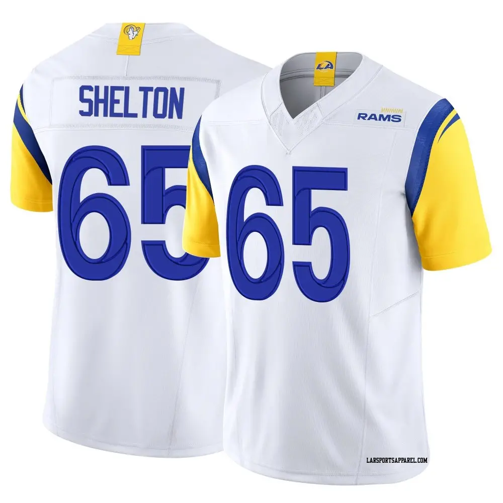 Limited White Youth Coleman Shelton Los Angeles Rams Vapor F.U.S.E. Jersey
